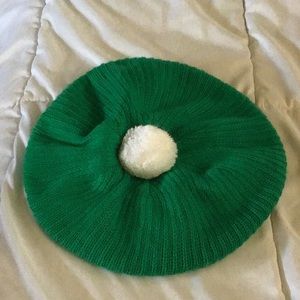 Vintage green artist beret
